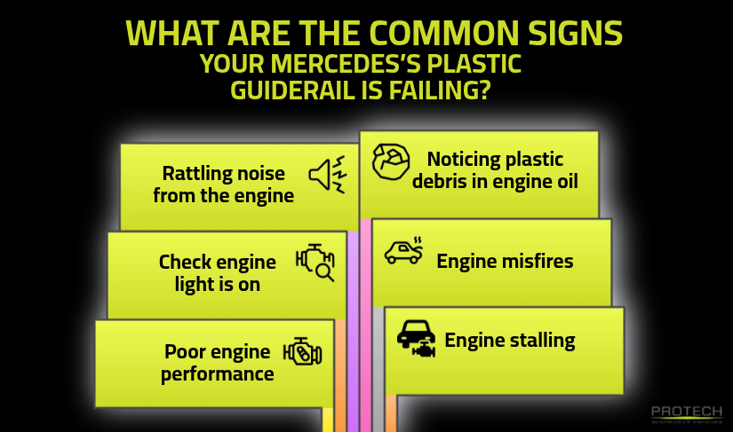 What are the Common Signs Your Mercedes’s Plastic Guiderail Is Failing
