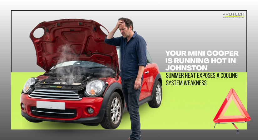 Your MINI Cooper Is Running Hot in Johnston — Summer Heat Exposes a Cooling System Weakness