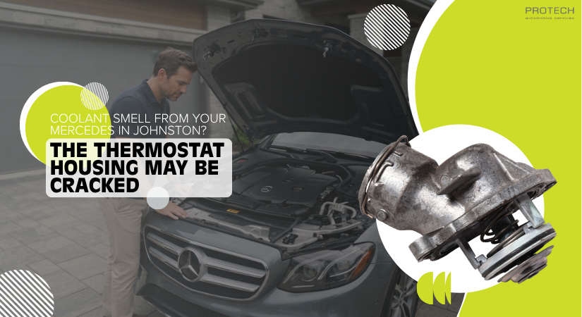 Coolant Smell From Your Mercedes in Johnston The Thermostat Housing May Be Cracked