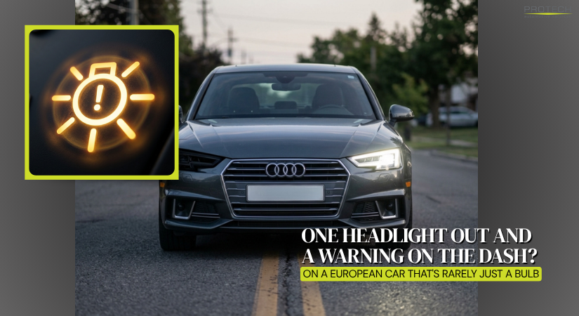 One Headlight Out and a Warning on the Dash? On a European Car That’s Rarely Just a Bulb